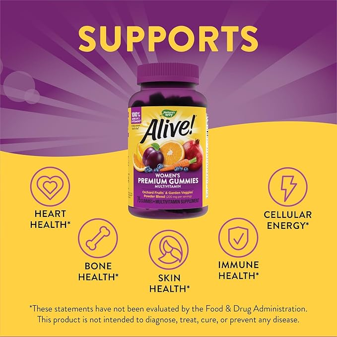 Natures Way Alive - Women's Gummy Vitamins 75 Count