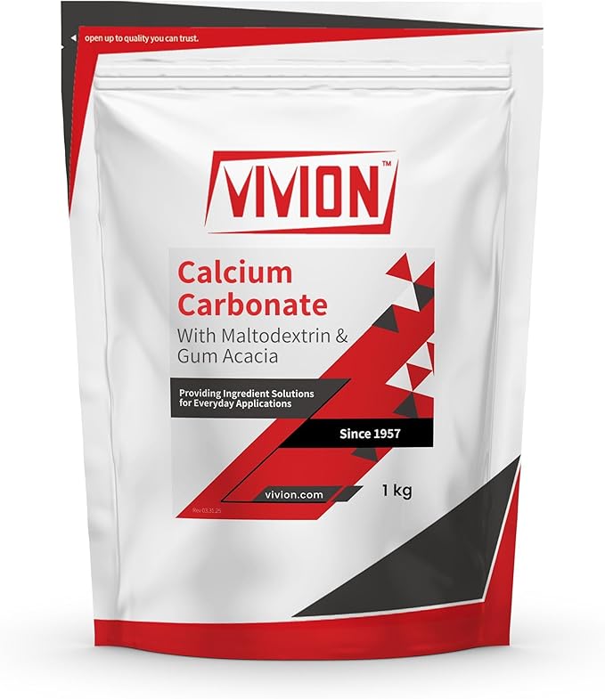 Calcium Carbonate DC Granular with Maltodextrin &amp Gum Arabic - 1000 Grams - Direct Compression USP Pharmaceutical Grade Capsule Excipient - 1 kg (2.2 lb)