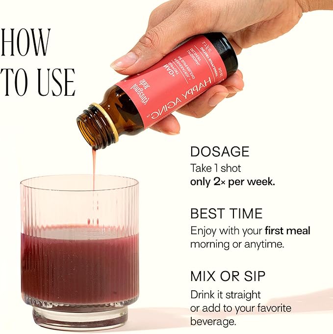 Happy Aging Liquid NAD+ Resveratrol Supplement NMN Alternative Liposomal Nicotinamide Riboside &amp Antioxidants for Energy Support Brain Health Firm Skin Twice Weekly Use 30 Shots