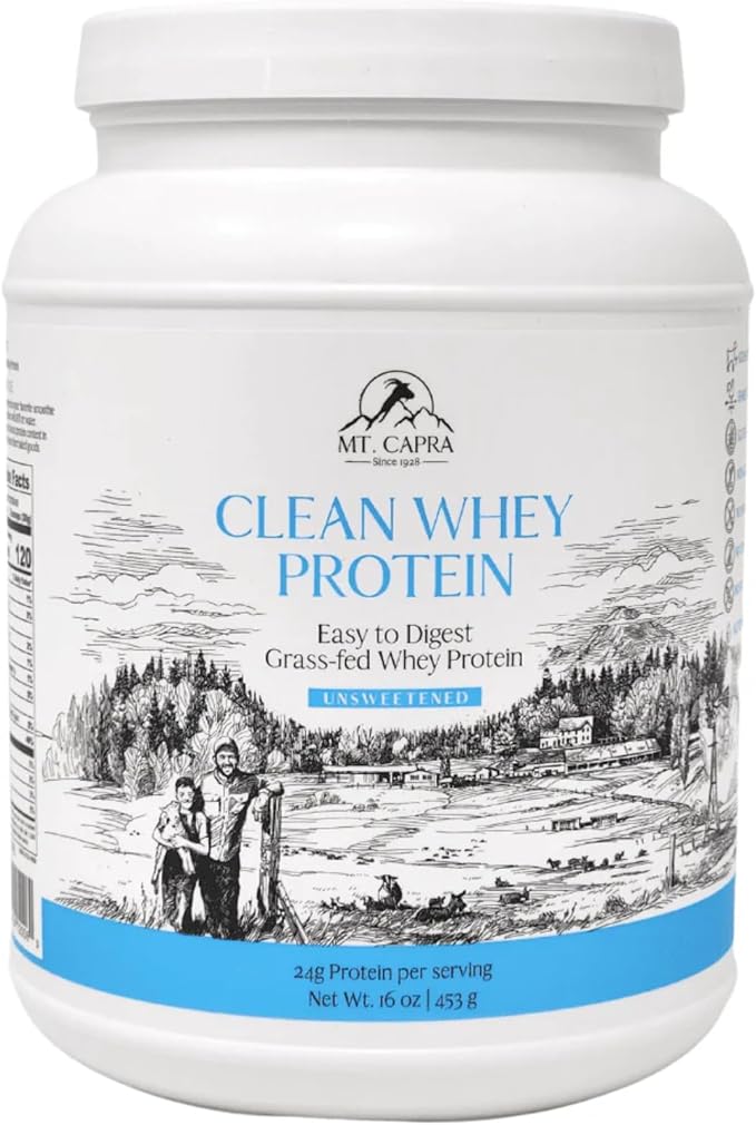 Mt. Capra Clean Whey Protein (Unsweetened) and Clean Whole Protein