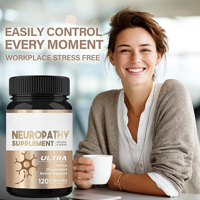 Nerve Savior for Neuropathy Advanced Nerve Comfort Capsules with Herbal Blend for Healthy Nerve Function in Feet and Hands 60-Day Supply (120 Capsules)