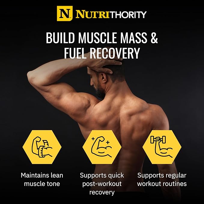 Nutrithority - Isothority Isolated Whey Protein Powder with Ultra-Absorbable Protein and BCAAs to Build Muscle and Accelerate Recovery Keto Friendly Low Carbs Gluten Free (Whipped Cream Blueberry)