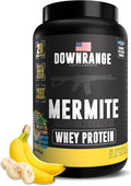 DownRange Mermite Whey Protein Powder Post Workout Muscle Recovery and Energy Support Drink Mix Supplement with 20g Whey Protein 9g Amino Acid 30 Servings (Banana)