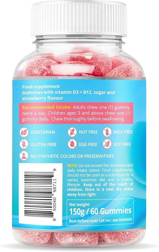 BeLive Iron and Vitamins D3 B12 Bundle for Energy Blood Oxygen Inmune Support and Enhanced Bone and &amp Muscle Strength