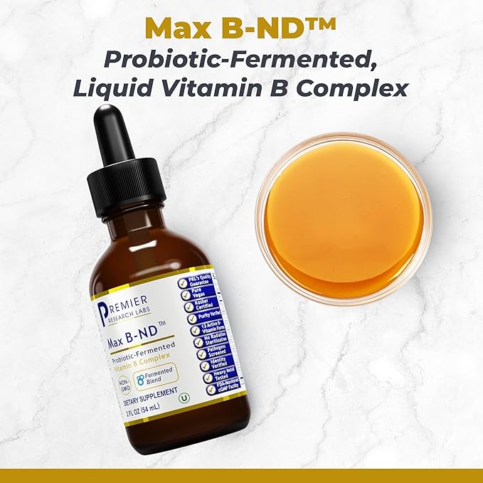 Premier Research Labs Magnesium Glycinate Max BN-D &amp AdrenaVen Supplement Bundle - Pure Magnesium Liquid Vitamin B Complex for Liver &amp Brain Health Adrenal Support for Women &amp Men - Pa
