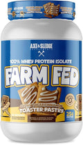 Axe &amp Sledge Farm Fed 100% Whey Protein Isolate | 25g Protein | Low Carb Low Sugar Gluten Free | Protein Powder for Men and Women | Keto | Made in The USA | 28 Servings Brown Sugar Cinnamon