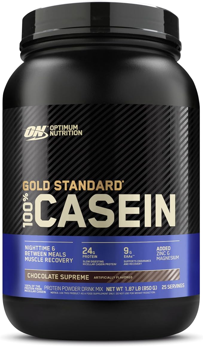 Optimum Nutrition Gold Standard 100% Micellar Casein Protein Powder Slow Digesting Helps Keep You Full Overnight Muscle Recovery Chocolate Supreme 2 Pound (Packaging May Vary)