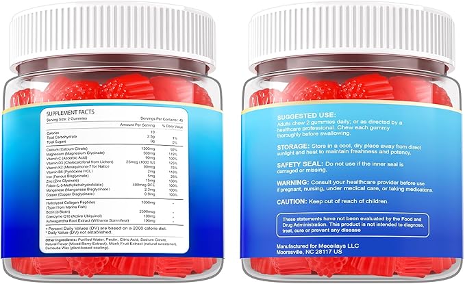 180 Count Calcium Citrate Gummies 1200 mg with Vitamin D3 K2 Magnesium &amp Zinc High Absorption Calcium Supplements for Women &amp Men for B0ne Muscle &amp Immune Support Sugar Free Mixed Be