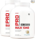 GNC Pro Performance Bulk 1340 - Vanilla Ice Cream Twin Pack 9 Servings per Bottle Supports Muscle Energy Recovery and Growth