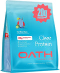 Oath Nutrition Clear Whey Isolate Protein Powder ICY Blue Razz 20g Complete Protein per Serving No Added Sugar Grass-Fed 21 Servings