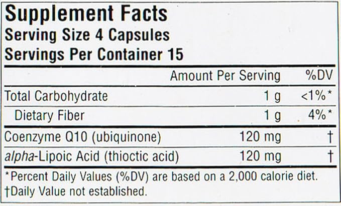 Source Naturals Coenzyme Q10/Lipoic Acid 30mg/30mg 60 Count (Pack of 12)