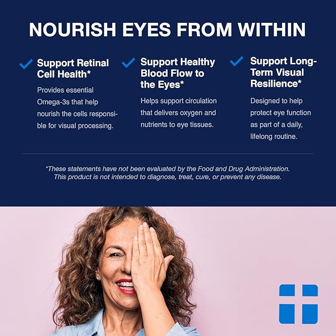 Opti + rTG Omega-3 Supplements | Heart Immune Brain and Eye Health Supplements for Adults | Daily Use Omega 3 DHA EPA Capsules | 120 Softgels/ 60 Servings