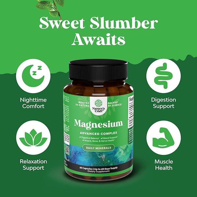 Bundle of Hair Skin and Nails Gummies for Women - Extra Strength Biotin and Collagen Gummies for Women Hair Skin Nails Support and High Absorption Magnesium Complex Supplement for Stomach &amp Digest