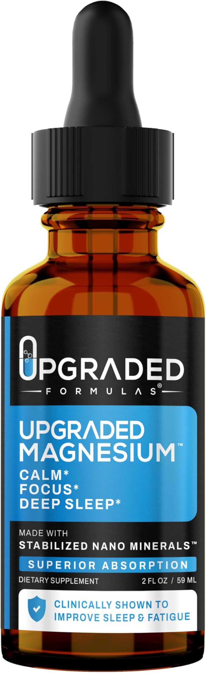 Upgraded Formulas Nano Minerals and Magnesium Liquid Supplement - Deep Sleep Calm and Stress Support - Vegan Natural (30 Servings)