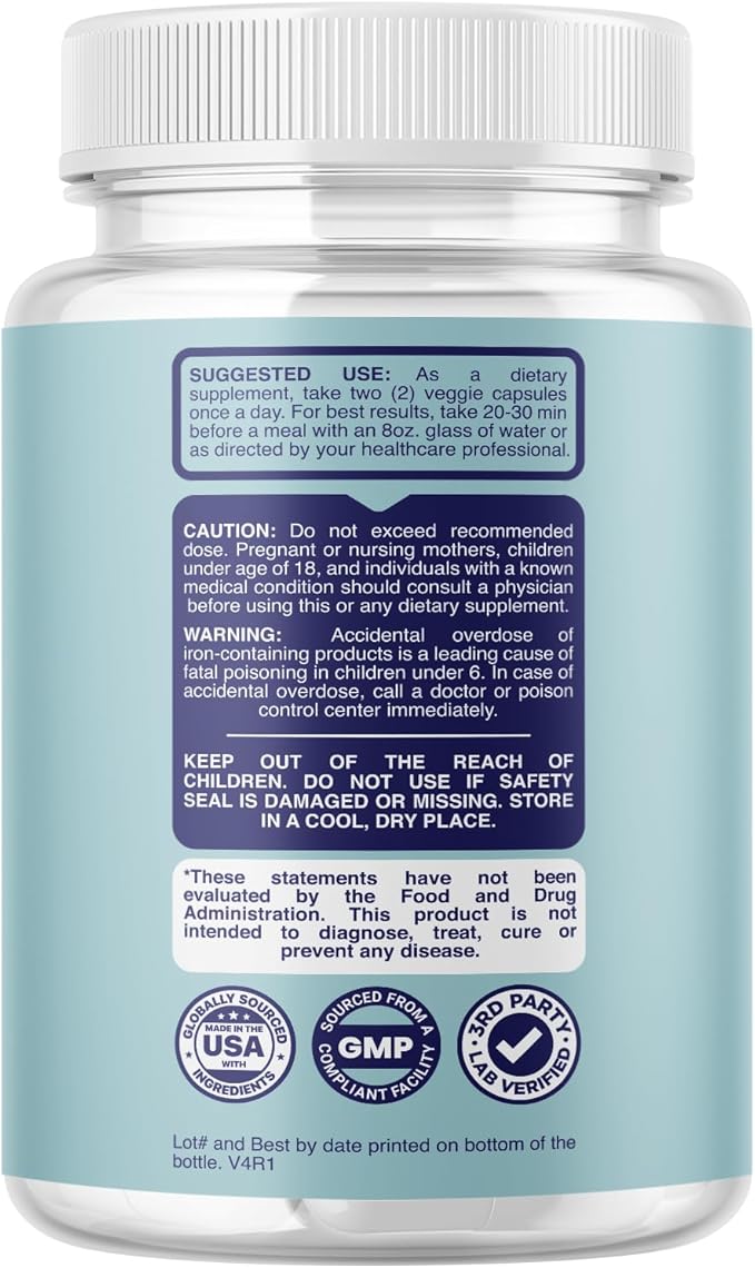 Nootropic Brain Supplement for Memory and Focus Enhancement - Vitamins for Brain Mental Health &amp Clarity - Cognitive Health Complex for Mind's Vitality &amp Mental Alert - 60 Capsules - 3 Pack