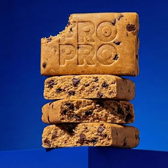 FROPRO Plant Protein Snack Bars - Plant Based Protein Bars All-Natural Gluten Dairy &amp Soy Free High Protein Bars with Low Calories | Chocolate Chip 24 Pack