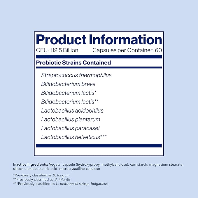 VSL#3® Probiotics for Digestive Health IBS &amp UC Symptoms - 112.5B CFUs High-Potency Multi-Strain Live Refrigerated Probiotic Medical Food for Gut Health Support in Men &amp Women 120 Capsu