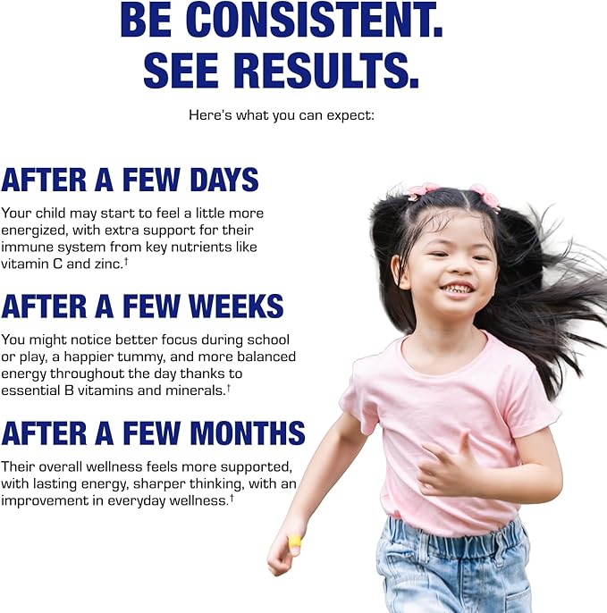 25-in-1 Kids Chewable Multivitamin - Clinically Formulated Kids Multivitamin with Iron Magnesium Vitamins A B Complex C D E Antioxidant Rich Fruit Extracts &amp More - Made in The USA - 1 Month Suppl