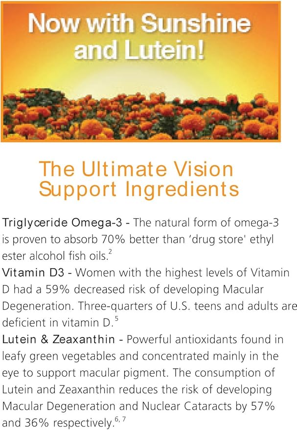 Dry Eye Complete. Formulated for Dry Eyes 1344mg Omega-3 6.6mg Lutein 1000 D3 per dose!. Only $28 per Month FREE Shipping