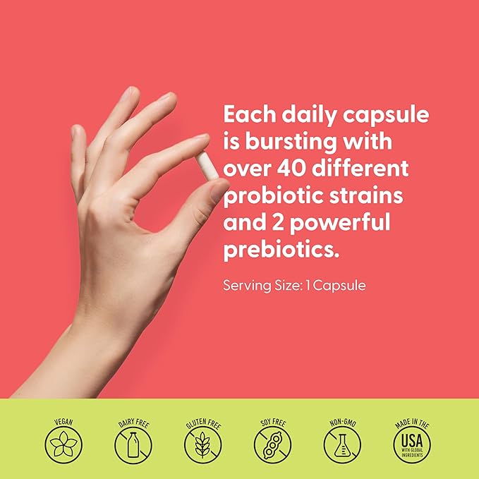 LIVELY VITAMIN CO. Great Guts Probiotic - 25 Billion CFU Probiotic - Balance Gut Microbiome GI Tract Inflammation Indigestion Reflux Upset Stomach &amp Diarrhea - 90 Caps