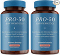 Vitamin Bounty Pro-50 Probiotic 50 Billion CFU - 13 Strain Supplement for Men &amp Women + Prebiotics - Digestive Health &amp Gut Support - Lactobacillus &amp Bifidobacterium - Delayed Release Caps