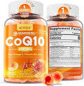 Sugar-Free CoQ10-250mg / 500mg Filled Gummies - Plus Omega-3 EPA + DHA B3 &amp Zinc - Ultra Co Q-10 Supplements for Hear-t Health Cellular Energy Antioxidant Support Up to 60 Day Supply Vegan 6