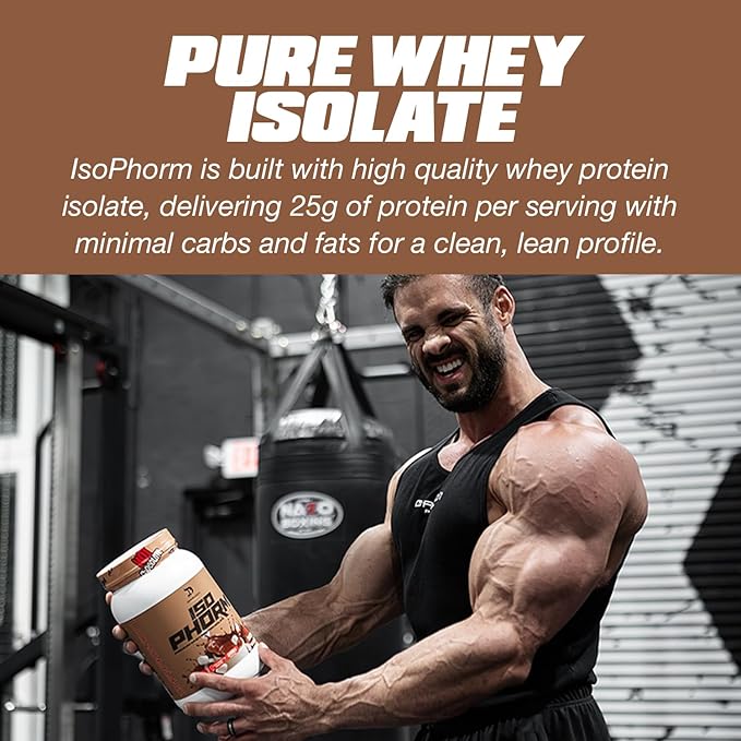 DRAGON PHARMA Isophorm Hydrolized Whey Protein Isolate Fast Absorption Premium Whey Protein Maximize Recovery Great Tasting 25g Per Serving (5 lb Blueberry Ice Cream)
