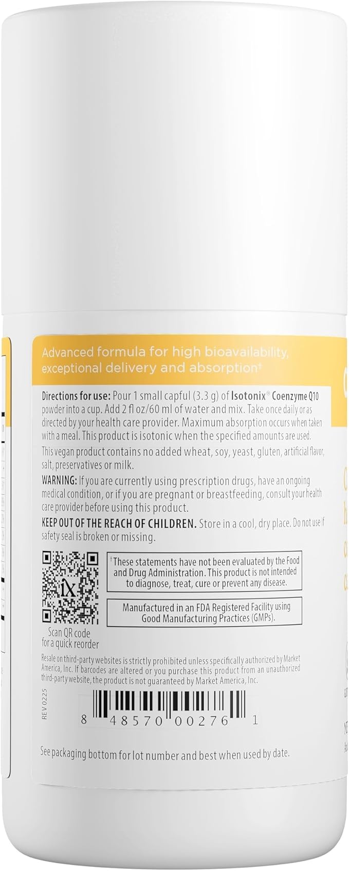 Isotonix CoQ10 Supplement – Advanced Coenzyme Q10 for Cellular Energy &amp Antioxidant Support – Ubiquinone CoQ10 30 Servings