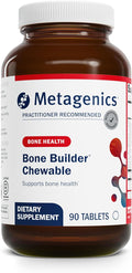 Metagenics Bone Builder Chewable Supplement- Calcium Vitamin D &amp Magnesium for Bone Strength &amp Teeth Health* - Supports Cardiovascular &amp Immune Function* - Non-GMO Gluten-Free - 90 Chewa