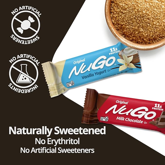 NuGo Protein Bar Churro 11g Protein Gluten Free 15 Count