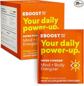 EBOOST Super Powder Drink Mix - Orange 0.2 oz 20 Pack Hydration Energizer Electrolytes Powder - 13 Vitamins &amp Minerals - 110 mg Caffeine - 0 Added Sugar - No Artificial Flavors or Sweeteners