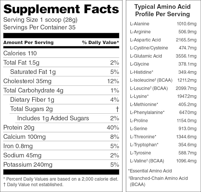 swiig Premium Daily Whey Matrix Chocolate 2.2lb – 20g Protein per Serving with Amino Acids for Muscle Recovery – Gluten-Free Non-GMO No Fillers No Artificial Flavors
