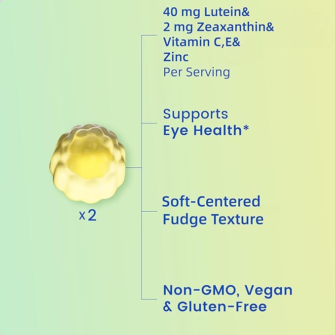 HolyTime Lutein Gummies – Dietary Supplement for Eye Health Support – with Lutein &amp Zeaxanthin – Plant-Based Daily Formula with Zinc Vitamin C &amp E – Natural Berry Flavor – Vegan Friendly (2)