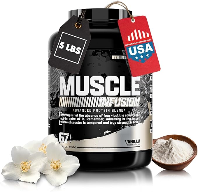 Nutrex Research Vanilla Whey Protein Powder | 5 Ib Tub of Isolate Protein | w/EAA &amp Hi BCAA for Muscle Gain | Muscle Builder for Men &amp Women | Sports Nutrition | Delicious Taste and Texture