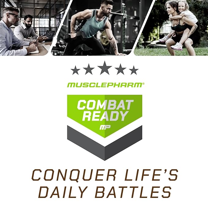 MusclePharm Combat Ready High Protein Shakes Ready to Drink 40g Protein 8g BCAAs 8.7g Glutamine 5g Fiber No Added Sugar Gluten Free Chocolate Fudge 17 Fl Oz (Pack of 12)