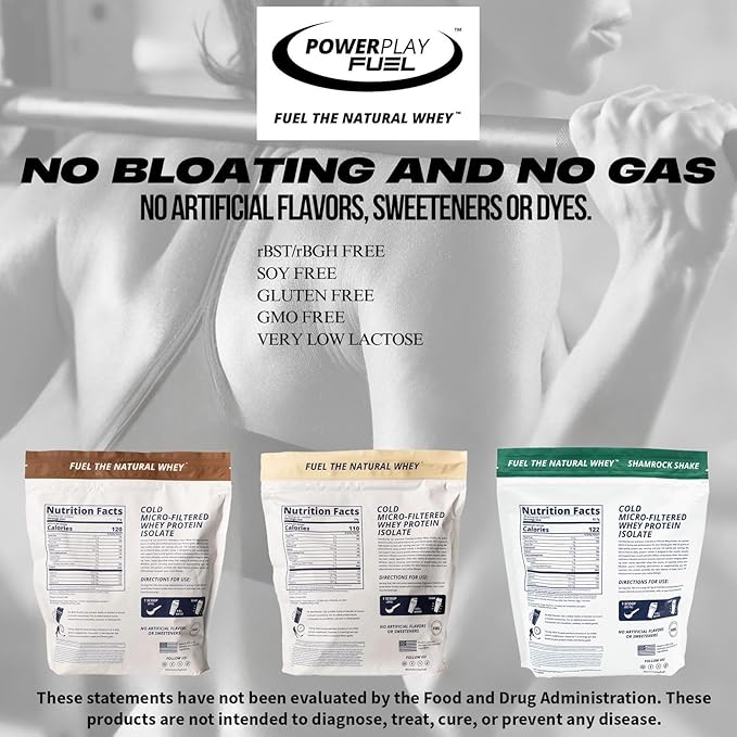 Cold Micro-Filtered Whey Protein Isolate Powder Shamrock Shake 2LB - Grass-Fed Gluten-Free &amp Keto-Friendly Low Lactose - Post Workout Fitness &amp Nutrition for Muscle Recovery