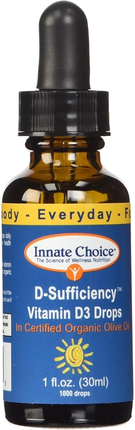 Innate Choice D Sufficiency Liquid Vitamin D3 1 Fluid Ounce
