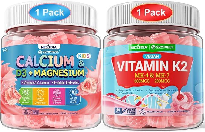 Bundle: Kids Calcium Gummies &amp Vitamin K2 Gummies