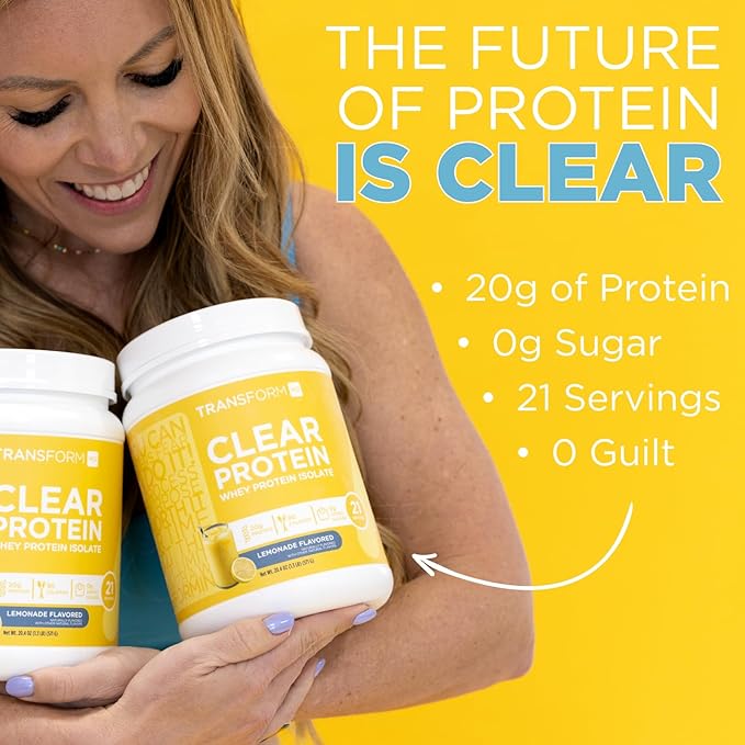 TransformHQ Clear Whey Protein Isolate (WPI) (Rocket Pop Flavored) 21 Servings - 20 Grams Protein Per Serving