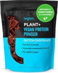 LEGION Plant+ Vegan Protein Powder Chocolate - Rice and Pea Plant Based Protein Blend. Gluten Free GMO Free Naturally Sweetened and Flavored 20 Servings (Chocolate)