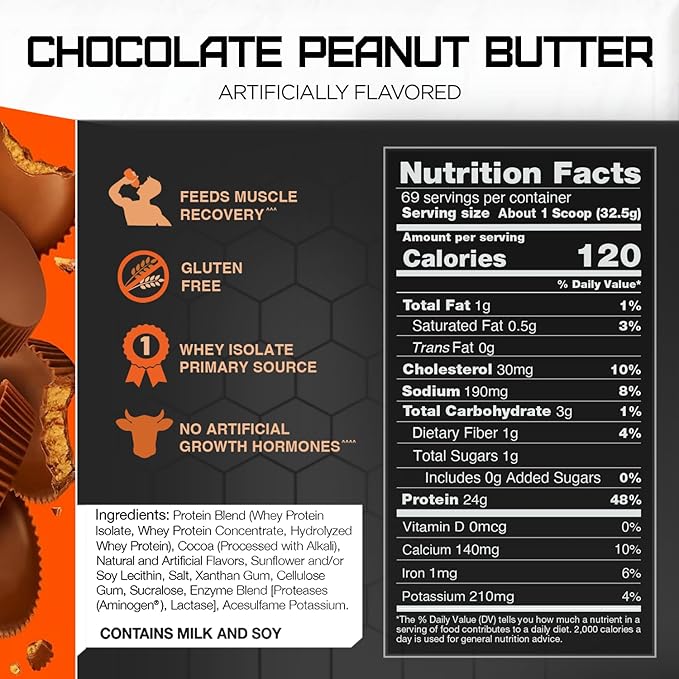 Rival Whey Chocolate Peanut Butter 5lb