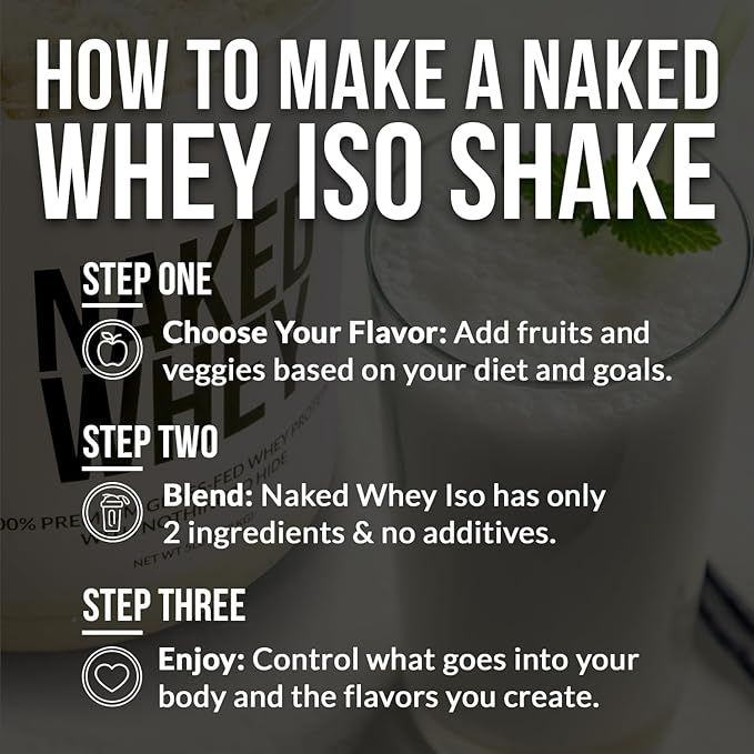 NAKED Chocolate Whey Isolate Protein Powder (24 Servings) Strawberry Lemonade Energy Pre Workout (30 Servings) – Grass-Fed Non-GMO Gluten Free Soy Free Vegan Friendly