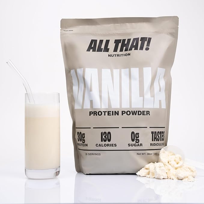 Vanilla Protein Powder 30G Whey Protein Low Calorie 0g Sugar No Artificial Flavors Soy-Free &amp Gluten-Free 30 Servings