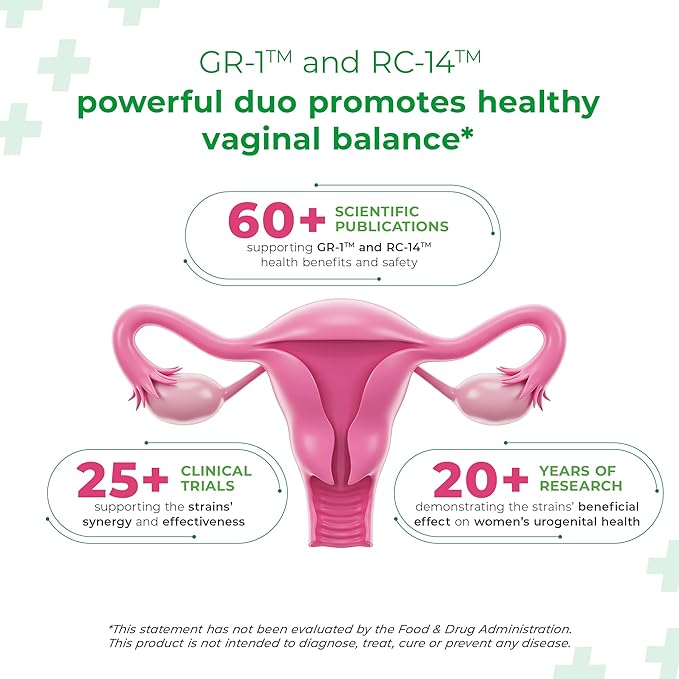 Bio-K+ Probiotic for Women support for Vaginal &amp Urinary Tract Health Probiotic Supplement with 2 Billion CFU 2 Strains Vegan Shelf-Stable – 30 Capsules