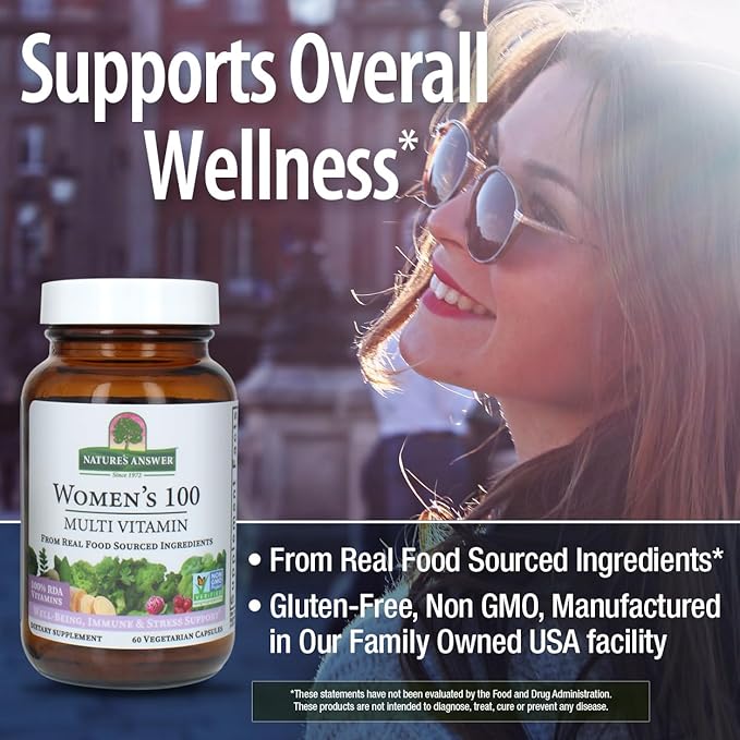 Nature's Answer Women's 100 Multivitamin 60 Vegetarian Capsules