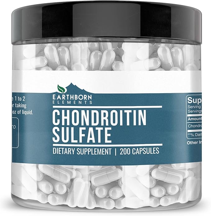 Earthborn Elements Chondroitin Sulfate 200 Capsules Pure &amp Undiluted No Additives