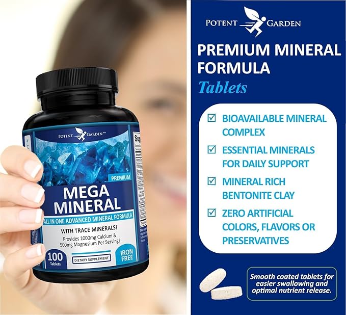 Potent Garden Organic Superfood Greens + Mega Mineral – Daily Greens &amp Mineral Support Bundle
