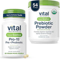 Hyperbiotics Vital Nutrients Gut Support Bundle – Pro-15 Prebiotics + Probiotics (60 Time Release Pearls) &amp Organic Prebiotic Fiber Powder (54 Servings) for Gut Digestive &amp Immune Health Sup