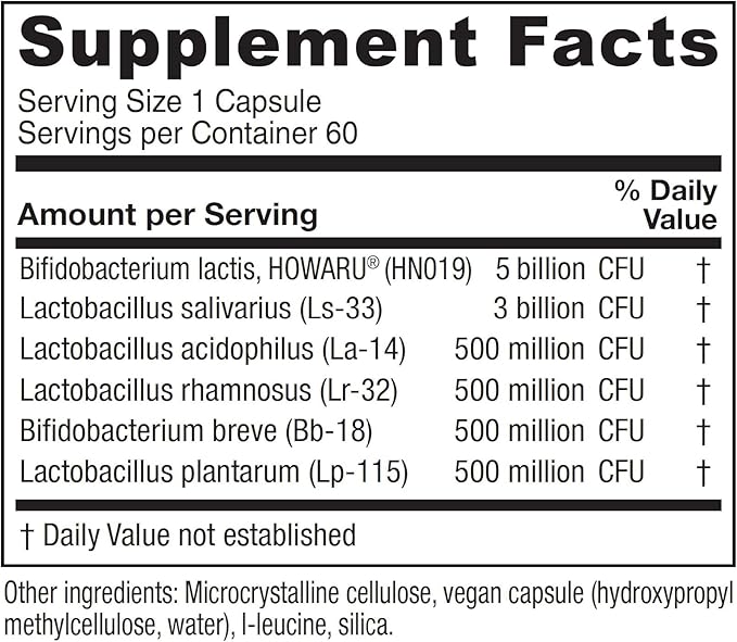 Vitanica Flora Symmetry Shelf Stable Probiotic Supplement Dr Formulated Probiotics for Women Probiotics for Men and Adults Acidophilus Probiotic Non-GMO Vegetarian 60 Count (Flora Symmetry)