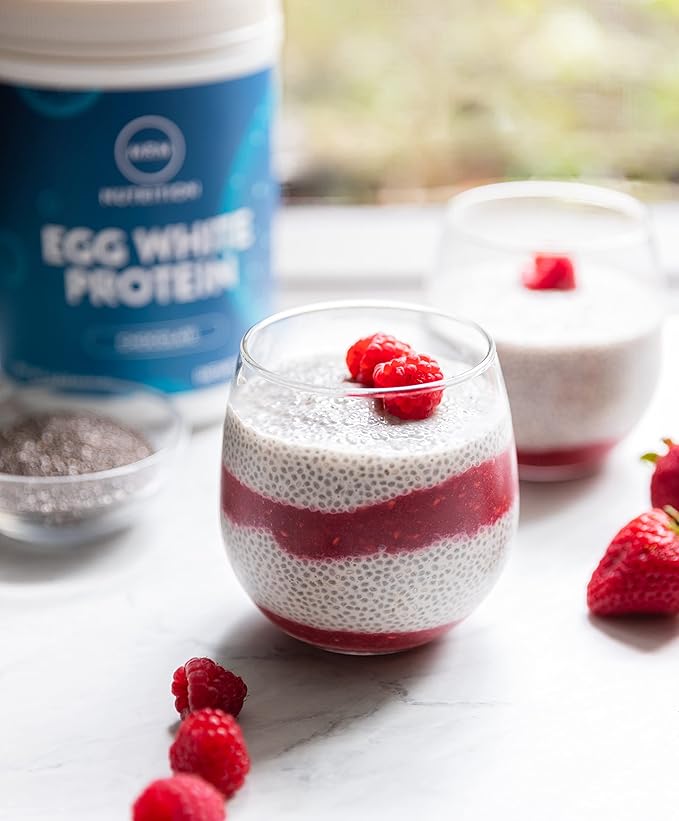 MRM Nutrition Egg White Protein - Sugar Free Vanilla Flavored Powder 23g Fat-Free Protein with Digestive Enzymes Free of Dairy Gluten and Soy High Biological Value - 10 Servings